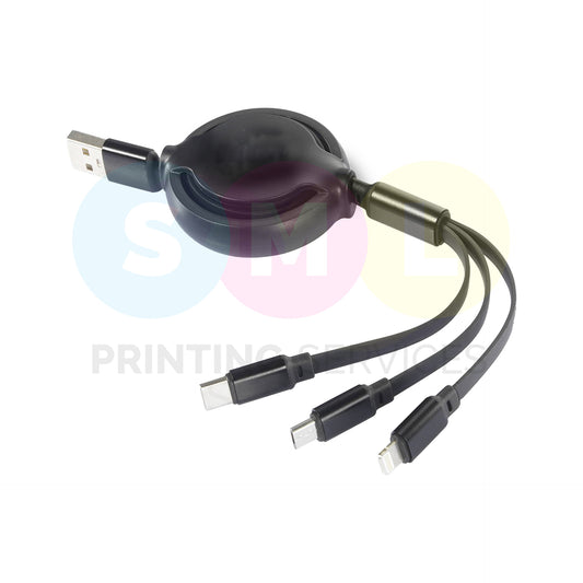 Multi-Cable Retractable Charger