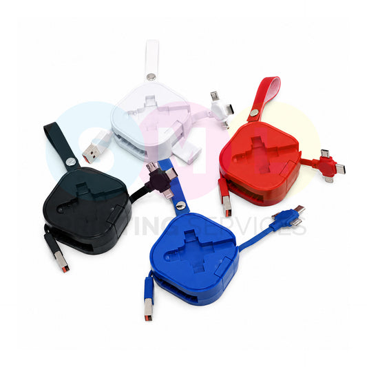 3-in-1 Retractable Charging Cable